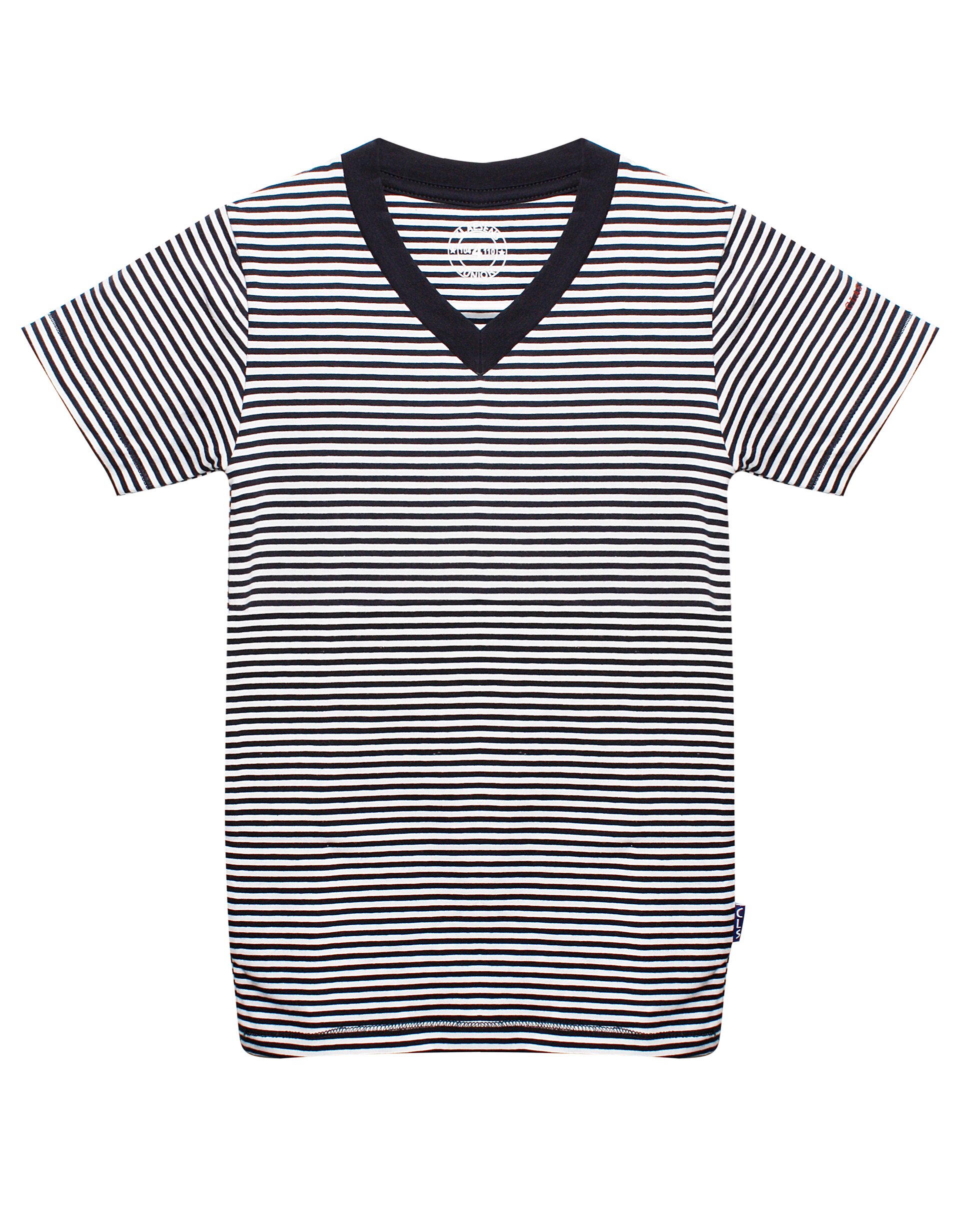 T Shirt Navy White Stripes